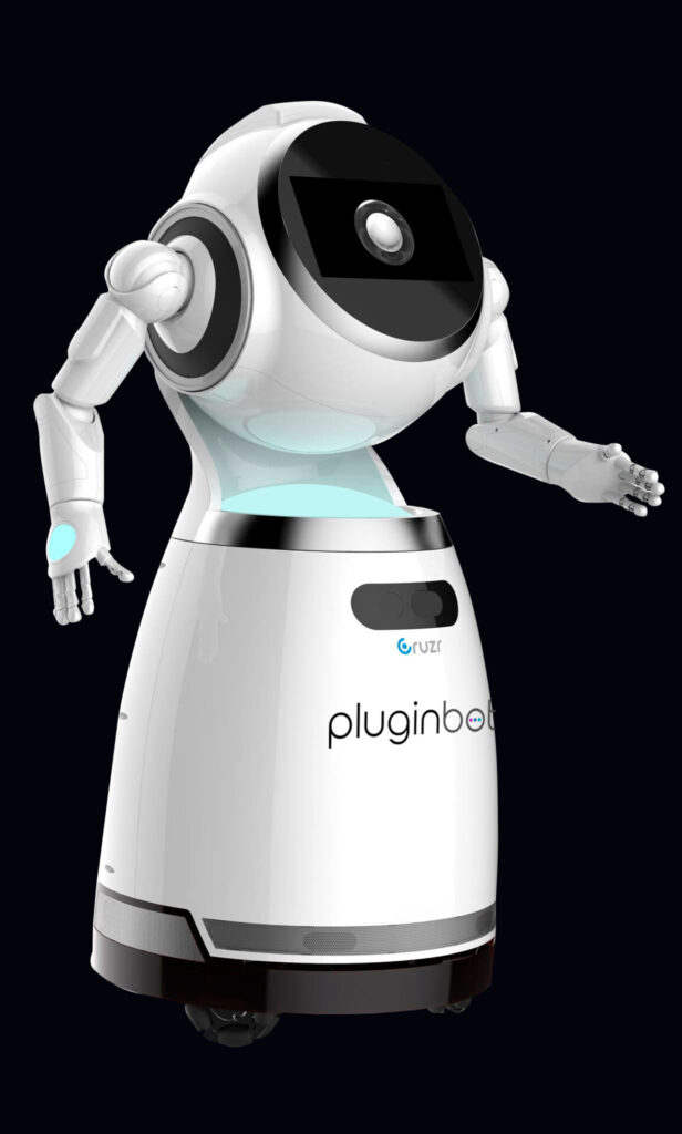 Robô Evento Cruzr produto Pluginbot